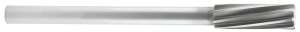 STM Size F x 6 OAL Left Hand 6-Flute Straight Shank HSS Chucking Reamer