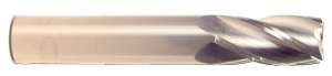3 Flute-Standard Length-Single End Square-Uncoated 1/4 X 1/4 X 3/4 X 2-1/2