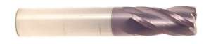 4 Flute-Single End Square-AlTiN- .010 Corner Radius 1/8 X 1/8 X 1/2 X 1-1/2