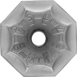 Kyocera OFMR 070408ENGT PR1225 Grade PVD Carbide, Octagon, Positive Rake Angle, Neutral Milling Insert for Medium-Roughing in Steel and Stainless Steel