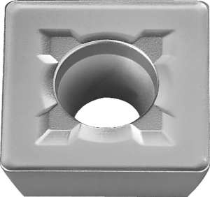 Kyocera SDMT 221EK KW10 Grade Uncoated Carbide, Square, Positive Rake Angle, Neutral Milling Insert for Finishing-Medium in Non-ferrous Metal and Heat-resistant Alloy