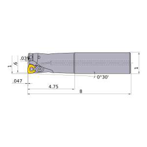 Mitsubishi-AJXU09R162SA16L 0.6 End Mill (AJXU09R162SA16L)