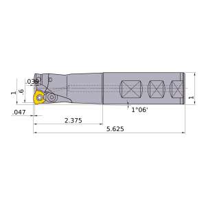 Mitsubishi-AJXU09R162WA16S 0.6 End Mill (AJXU09R162WA16S)