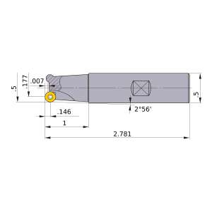 Mitsubishi-BRP3UNR081W08 0.177 End Mill (BRP3UNR081W08)