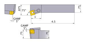Mitsubishi MSKNL-123 Indexable Turning Holder forSN__32 Inserts