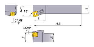 Mitsubishi MSKNR-83 Indexable Turning Holder forSN__32 Inserts