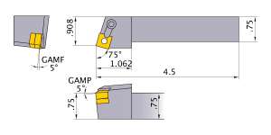 Mitsubishi MSRNL-123 Indexable Turning Holder forSN__32 Inserts