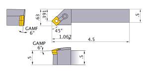 Mitsubishi MSSNL-83 Indexable Turning Holder forSN__32 Inserts