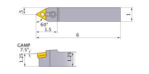 Mitsubishi MTENN-854 Indexable Turning Holder forTN__43 Inserts