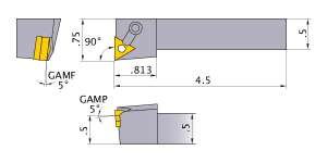 Mitsubishi MTFNR-82 Indexable Turning Holder forTN__22 Inserts