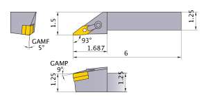 Mitsubishi MVJNR-203D Indexable Turning Holder forVN__33 Inserts