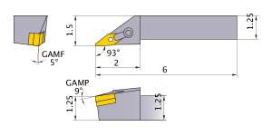 Mitsubishi MVJNR-204D Indexable Turning Holder forVN__43 Inserts