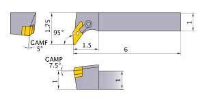 Mitsubishi MVLNL-164D Indexable Turning Holder forVN__43 Inserts