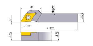 Mitsubishi SDJCL-062SM Indexable Turning Holder forDC__21.5 Inserts