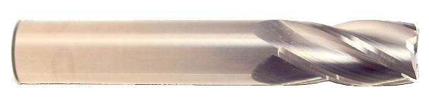 2 Flute-Standard Length-Single End Square-Uncoated 1/4 X 1/4 X 3/4 X 2-1/2